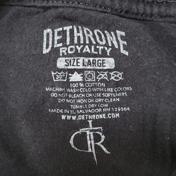 DETHRONE MENS MMA TEE SIZE LARGE - Picture 4 of 6
